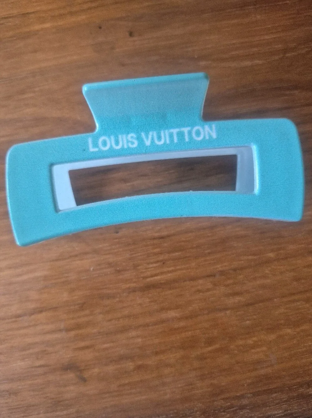 Bright Turquoise Resin Hair Claw